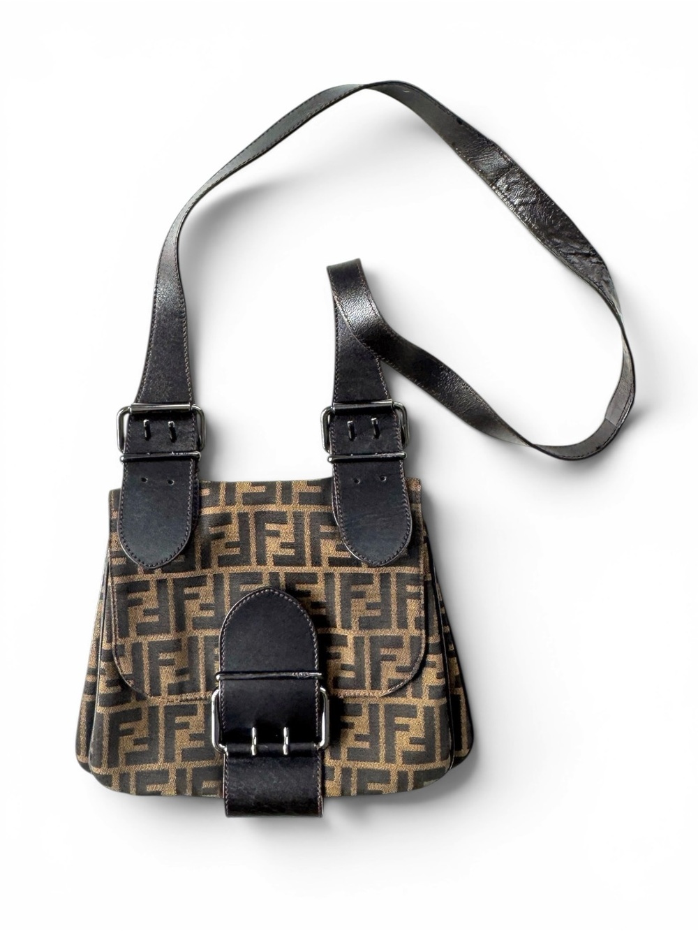 Fendi Zucca Canvas Mamma Baguetten